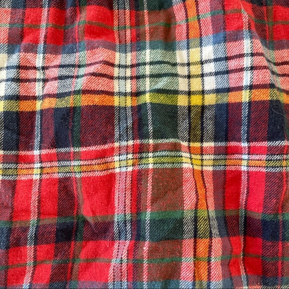 Madewell Red and Yellow Flannel XS - Picture 3 of 4